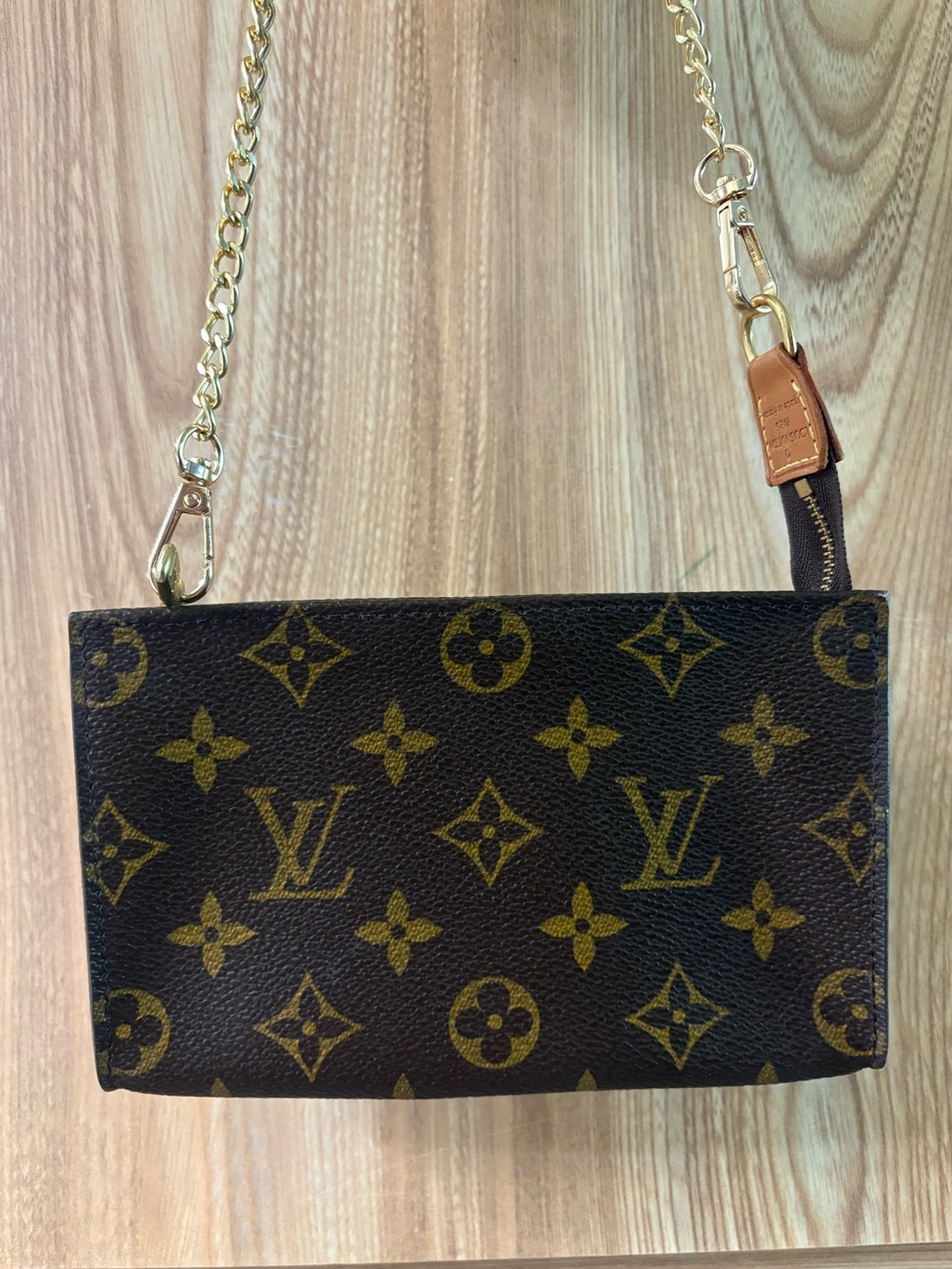 Authentic LOUIS VUITTON Monogram Bucket PM Accessory Pouch